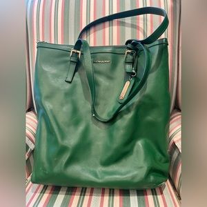 Cynthia Rowley Large Kelly Green Tote Bag